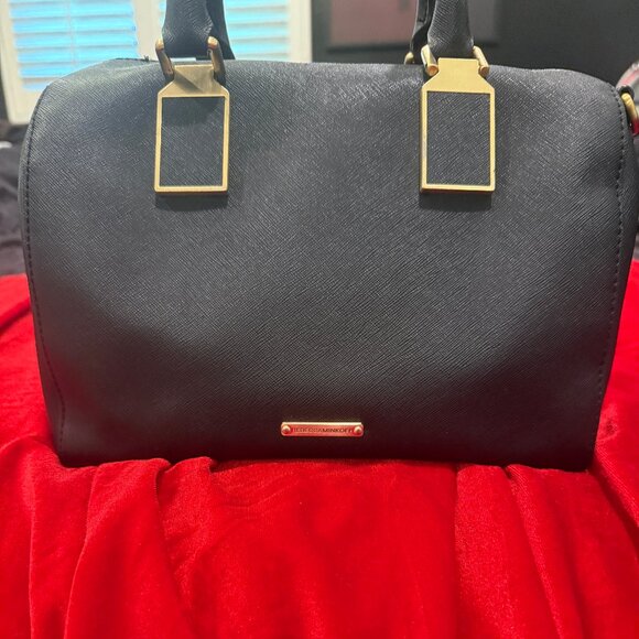 REBECCA MINKOFF BLACK BAG GOLD HARDWARE MEDIUM - Picture 3 of 16